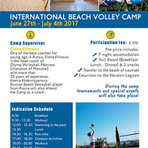 INTERNATIONAL BEACH VOLLEY CAMP SPORTCAMP